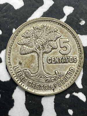 1956 Guatemala 5 Centavos Lot#M1280 Silver!
