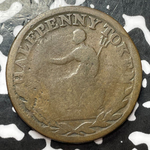 Undated Canada Wellington 1/2 Penny Half Penny Token Lot#D3869