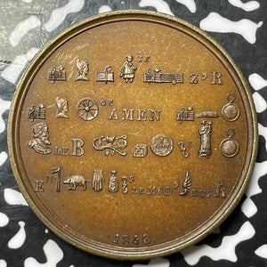 1848 France Henry V Rebus Medal Lot#JM6100 41mm
