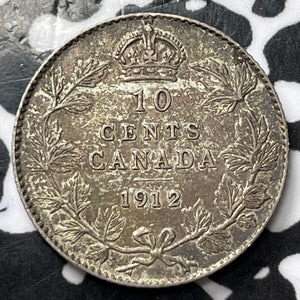 1912 Canada 10 Cents Lot#D3887 Silver! Nice!