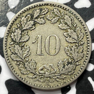 1885 Switzerland 10 Rappen Lot#D6050