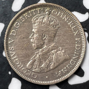 1927 Australia 6 Pence Sixpence Lot#D4487 Silver!