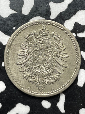 1875-A Germany 5 Pfennig Lot#M0712 Nice!
