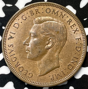 1943 Great Britain 1/2 Penny Half Penny Lot#M4051 Nice!