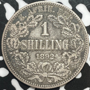 1892 South Africa 1 Shilling Lot#M7279 Silver!