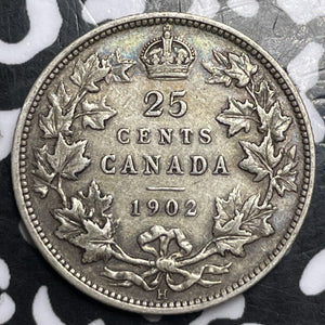 1902-H Canada 25 Cents Lot#D2758 Silver!