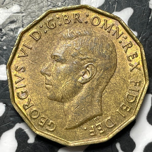 1950 Great Britain 3 Pence Threepence Lot#JM6793 Nice! Key Date!