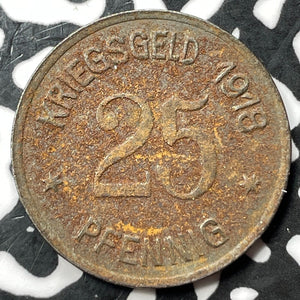 1918 Germany Coblenz 25 Pfennig Notgeld Lot#D5680