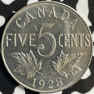 1928 Canada 5 Cents Lot#D6341 Nice!