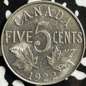 1922 Canada 5 Cents Lot#D5004 High Grade! Beautiful!