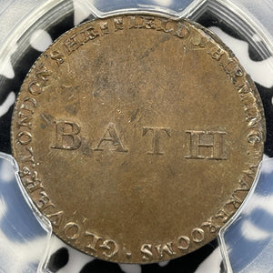 (c.1790) G.B. Somersetshire 1/2 Penny Bath Token PCGS MS63BN Lot#G5877 DH-28