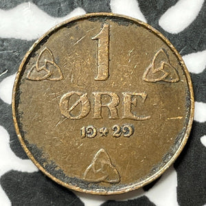 1929 Norway 1 Ore Lot#D2223