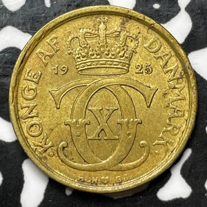 1925 Denmark 1/2 Krone Half Krone Lot#M9156 Nice!