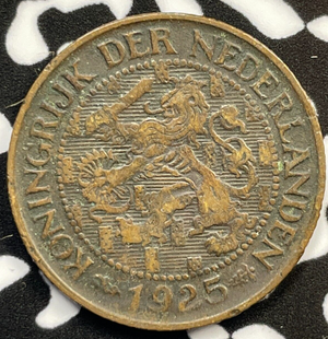 1925 Netherlands 1 Cent Lot#M3682