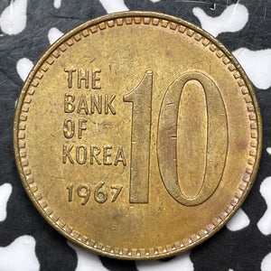 1967 Korea 10 Won Lot#D3358 Nice!