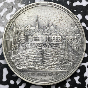 "1909" (1968) Germany Flood Of Pegnitz Medal Lot#OV1111 Edge #38, 50mm