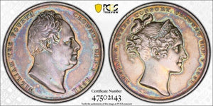 1831 G.B. William IV Coronation Medal PCGS SP58 Lot#G5757 Silver! Eimer-1251