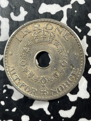 1937 Norway 1 Krone Lot#M1971