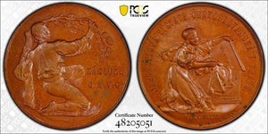 1895 Czechoslovakia Ethnographic Exhibition Medal PCGS SP62 Lot#GV6627 Nice UNC!