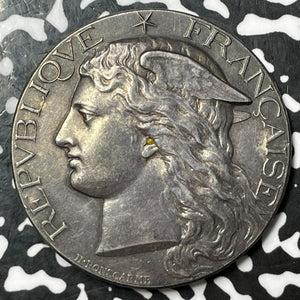1884 France Ministry Of Agriculture Award Medal Lot#JM6156 Silver! 41mm