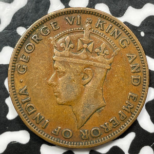 1945 British Honduras 1 Cent (3 Available) Low Mintage (1 Coin Only)