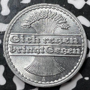 1920-A Germany 50 Pfennig Lot#D5706 High Grade! Beautiful!
