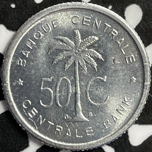 1954 Belgian Congo Rwanda-Urundi 50 Centimes Lot#D3168 High Grade! Beautiful!