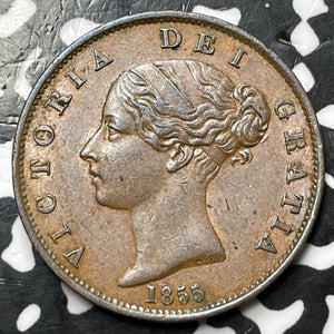 1855 Great Britain 1/2 Penny Lot#JM6590 Nice!