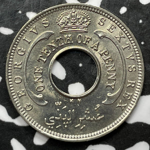 1950-KN British West Africa 1/10 Penny Lot#D3226 High Grade! Beautiful!