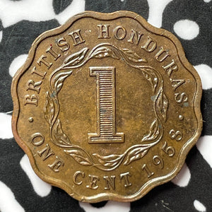 1958 British Honduras 1 Cent Lot#D3609 High Grade! Beautiful!