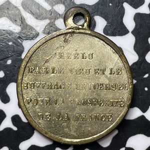 Undated France Louis-Napoleon Bonaparte Medalet Lot#D3854 24mm