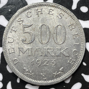1923-E Germany 500 Mark Lot#D4102