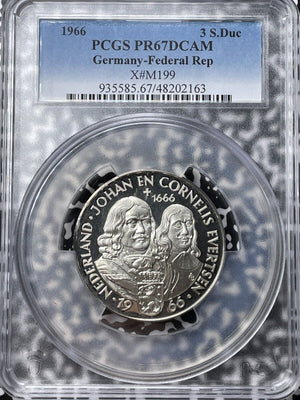 1966 West Germany Johan/Cornelis Evertsen Medal PCGS PR67 DCAM Lot#GV6535 Silver