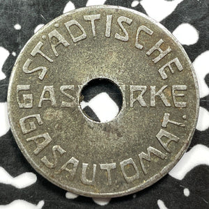 U/D Germany Plauen Iron Gas Token (7 Available) (1 Coin Only) Menzel-11052.2