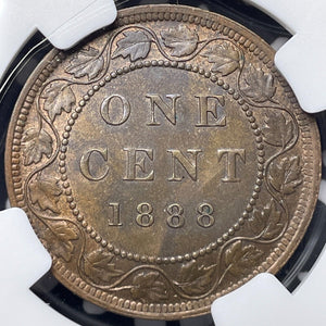 1888 Canada Large Cent NGC MS64BN Lot#G6399 Choice UNC!