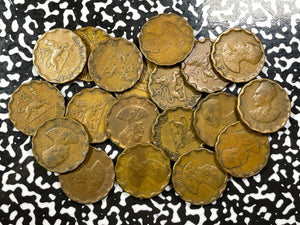 EE 1936 (1943-44) Ethiopia 25 Santeem (19 Available) (1 Coin Only)
