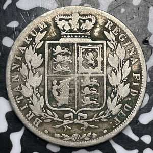 1881 Great Britain 1/2 Crown Half Crown Lot#D4016 Silver!