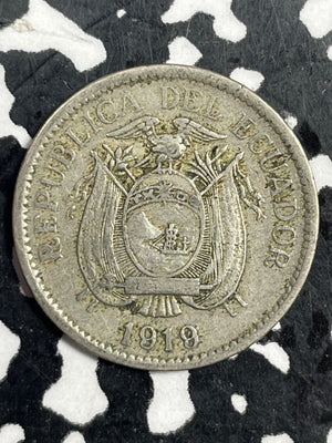 1919 Ecuador 5 Centavos Lot#M0803