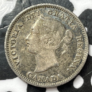 1881-H Canada 5 Cents Lot#D3892 Silver!