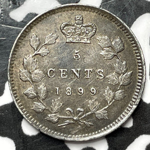 1899 Canada 5 Cents Lot#D4922 Silver! Nice!