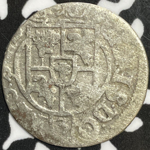 (1622-1635) Poland 3 Polker Lot#D4209 Silver!