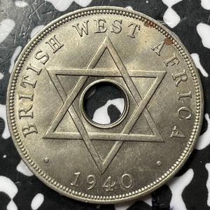 1940 British West Africa 1 Penny Lot#D3176 High Grade! Beautiful!