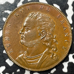 (1829) France Eudes Roy De France Medal By Caque Lot#JM5665 MM#4296. 33mm