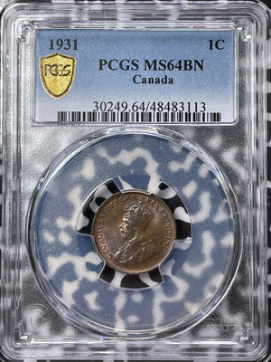 1931 Canada Small Cent PCGS MS64BN Lot#G5809 Choice UNC!