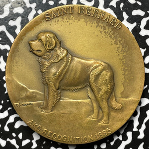 1971 U.S. Westminster Kennel Club Saint Bernard Medal Lot#OV992 63mm