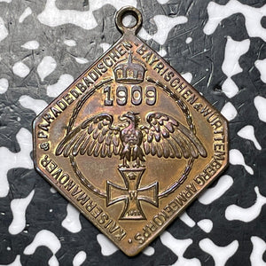 1909 Germany Baden, Bavaria, & Wurttemberg Army Parade Medal Lot#JM6673 28mm