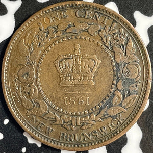 1861 New Brunswick Large Cent Lot#D4667 Nice!