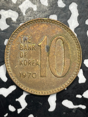1970 Korea 10 Won Lot#M1823