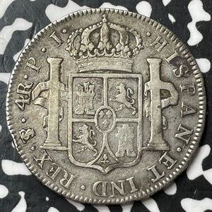 1806-PTS PJ Bolivia 4 Reales Lot#JM6650 Silver!