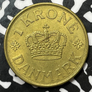1936 Denmark 1 Krone Lot#M6327 High Grade! Beautiful!